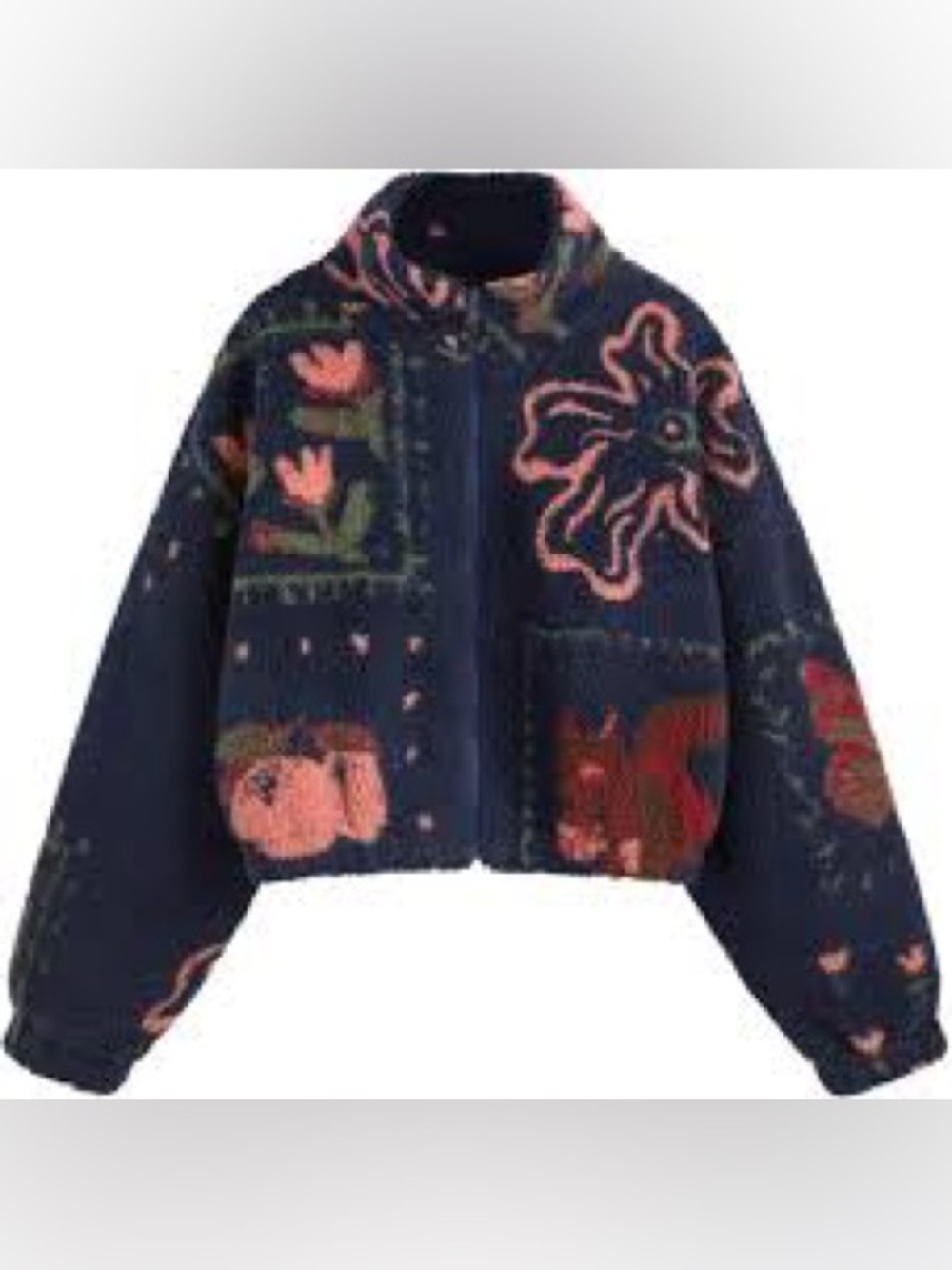 Cider FLEECE HIGH NECK GRAPHIC ZIP